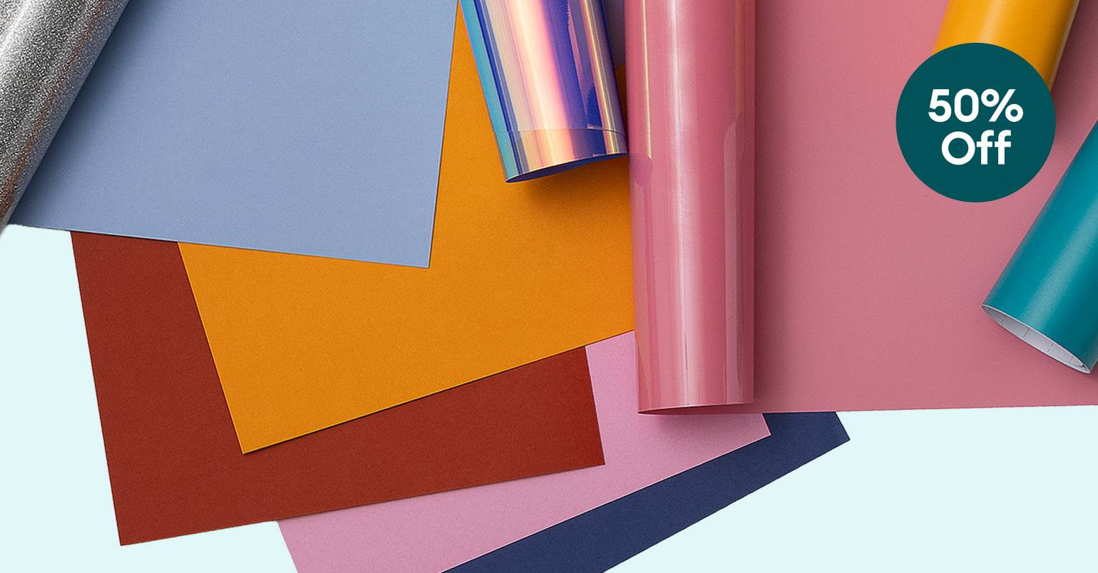 Save 50% on materials & accessories